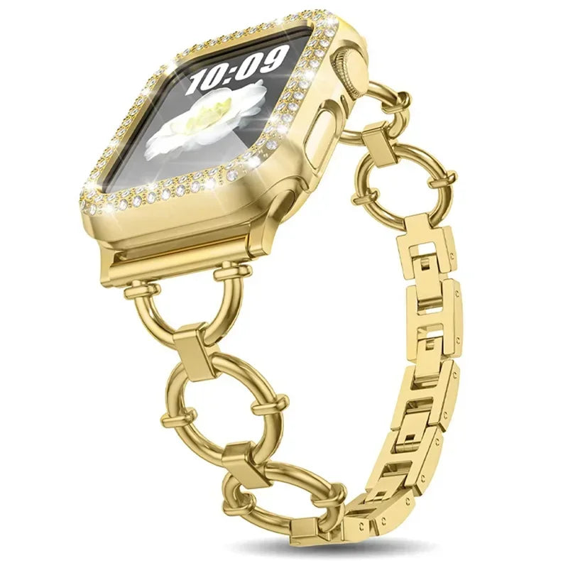 Link Strap for Apple Watch With Case
