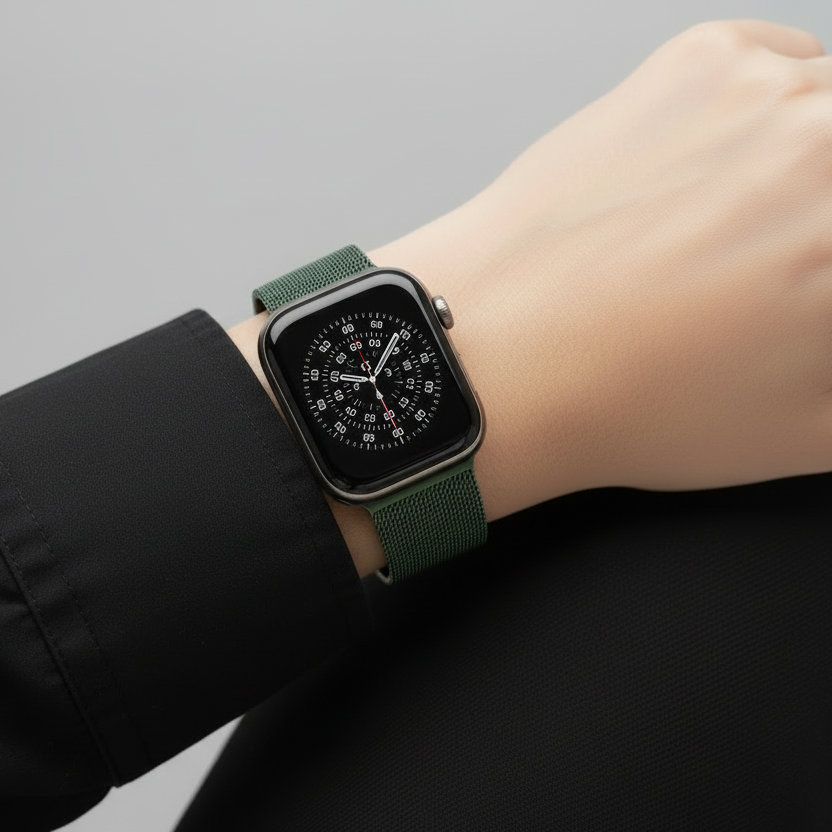 New Autumn Dark Green Milanese Strap