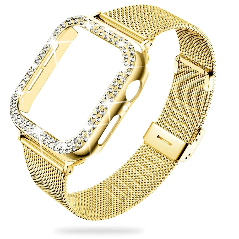Milanese Band +  Diamond Case 5 Colours