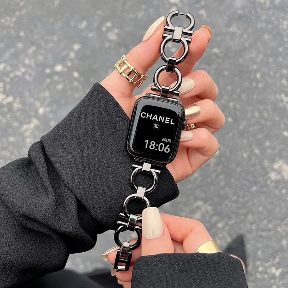 Link Strap for Apple Watch With Case