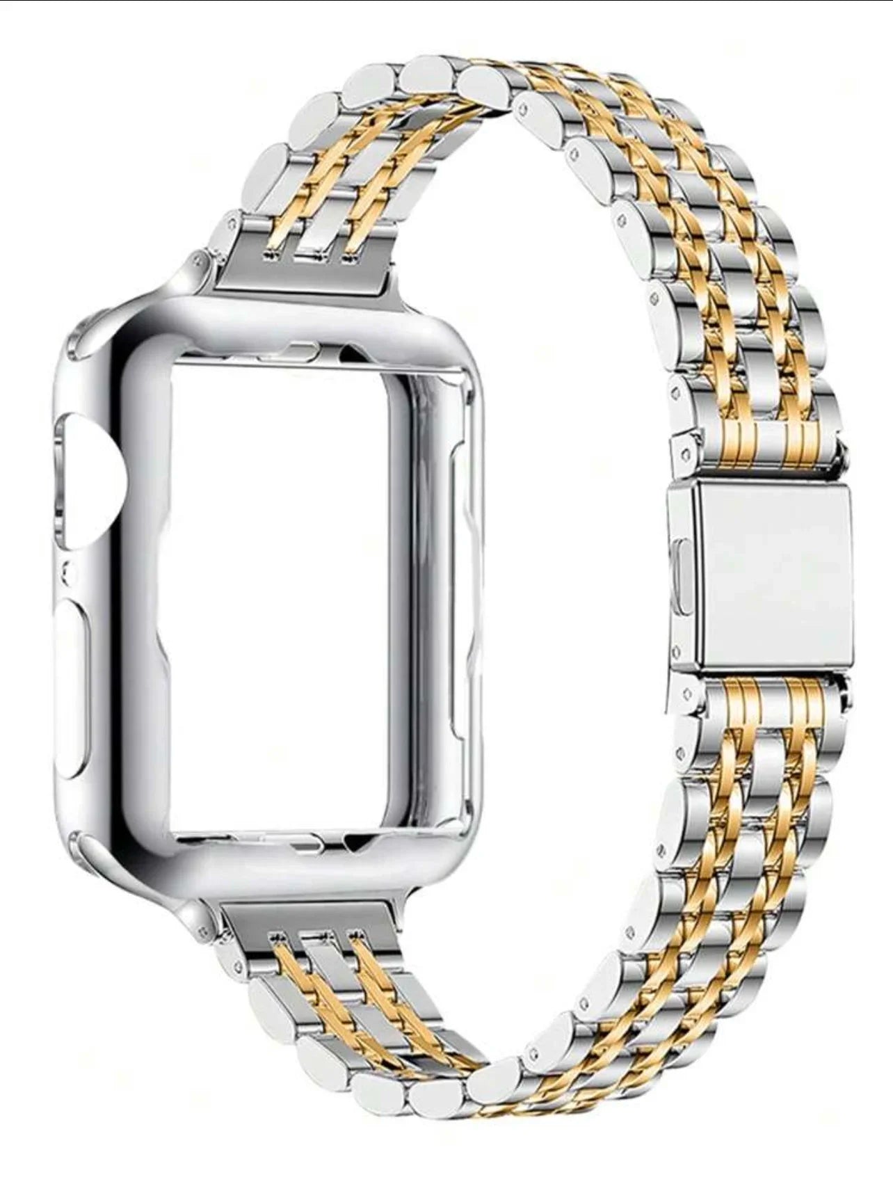 NEW -  2 in 1 Steel Band + Protective Shell Case 5 Colours