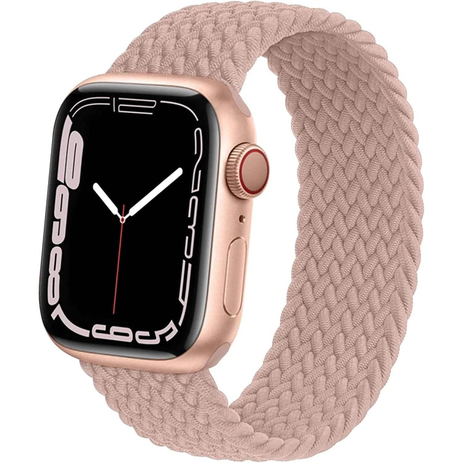 Lace Braided Solo Loop Compatible with Apple Watch Band 38 40 41 42Mm 44 45 46 49Mm for Men Women, Stretchy Nylon Elastic Sport Wristband for Iwatch Series Ultra1/2 SE 1/2 10 9 8 7 6 5 4 3 2 1