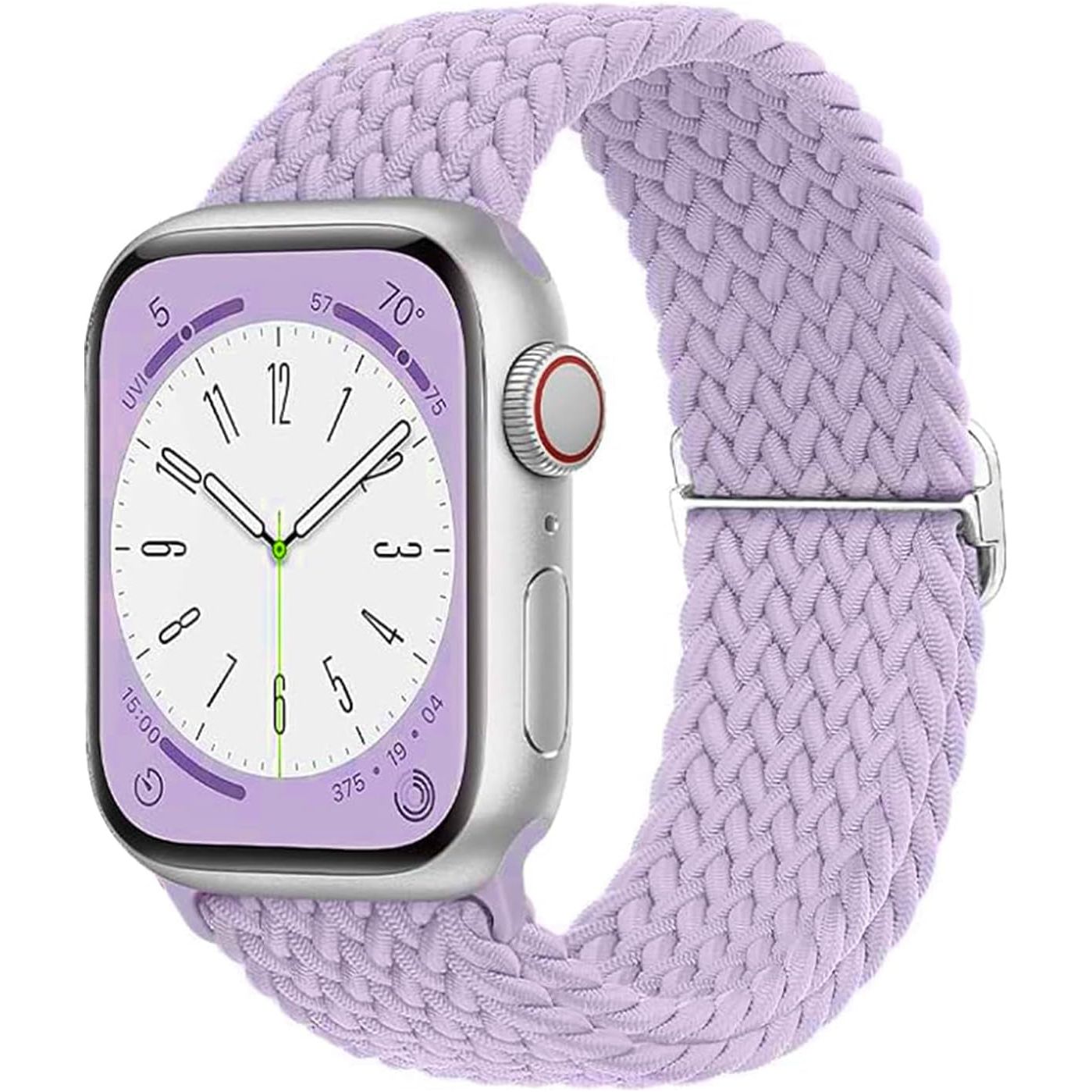 Compatible with Apple Watch Strap Band 49Mm 46Mm 45Mm 44Mm 42Mm Braided Band Replacement Bands Adjustable Stretchable Elastics Sport Wristband for Iwatch Ultra2 Ultra Series10/9/8/7/6/Se/5/4/3/2/1