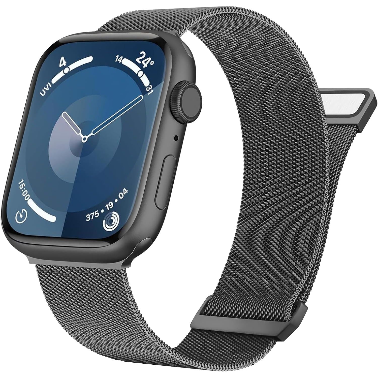 Metal Bands for Apple Watch Bands 49Mm 45Mm 44Mm 42Mm 41Mm 40Mm 38Mm Women Men, Stainless Steel Loop Magnetic Milanese Mesh Strap for Apple Watch Ultra Iwatch Series 9/8/7/SE/6/5/4/3/2/1