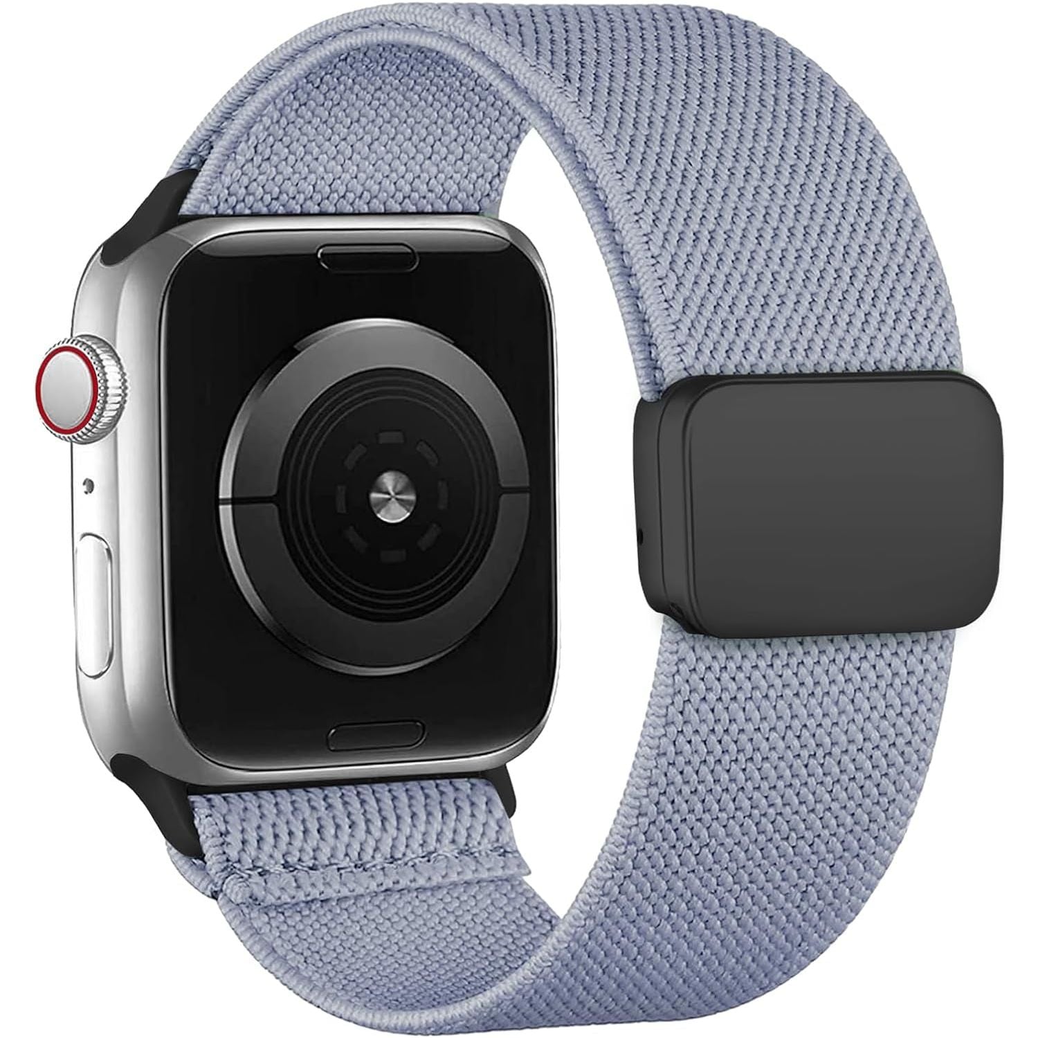 Magnetic Stretchy for Apple Watch Band 46Mm 42Mm 45Mm 44Mm 40Mm 49Mm 41Mm 38Mm Women Men,Nylon Sport Loop Elastic Adjustable Strap for Apple Watch Se/2Nd/Iwatch Ultra/Ultra 2 Series 10/9/8/7/6/5/4/3/2/1