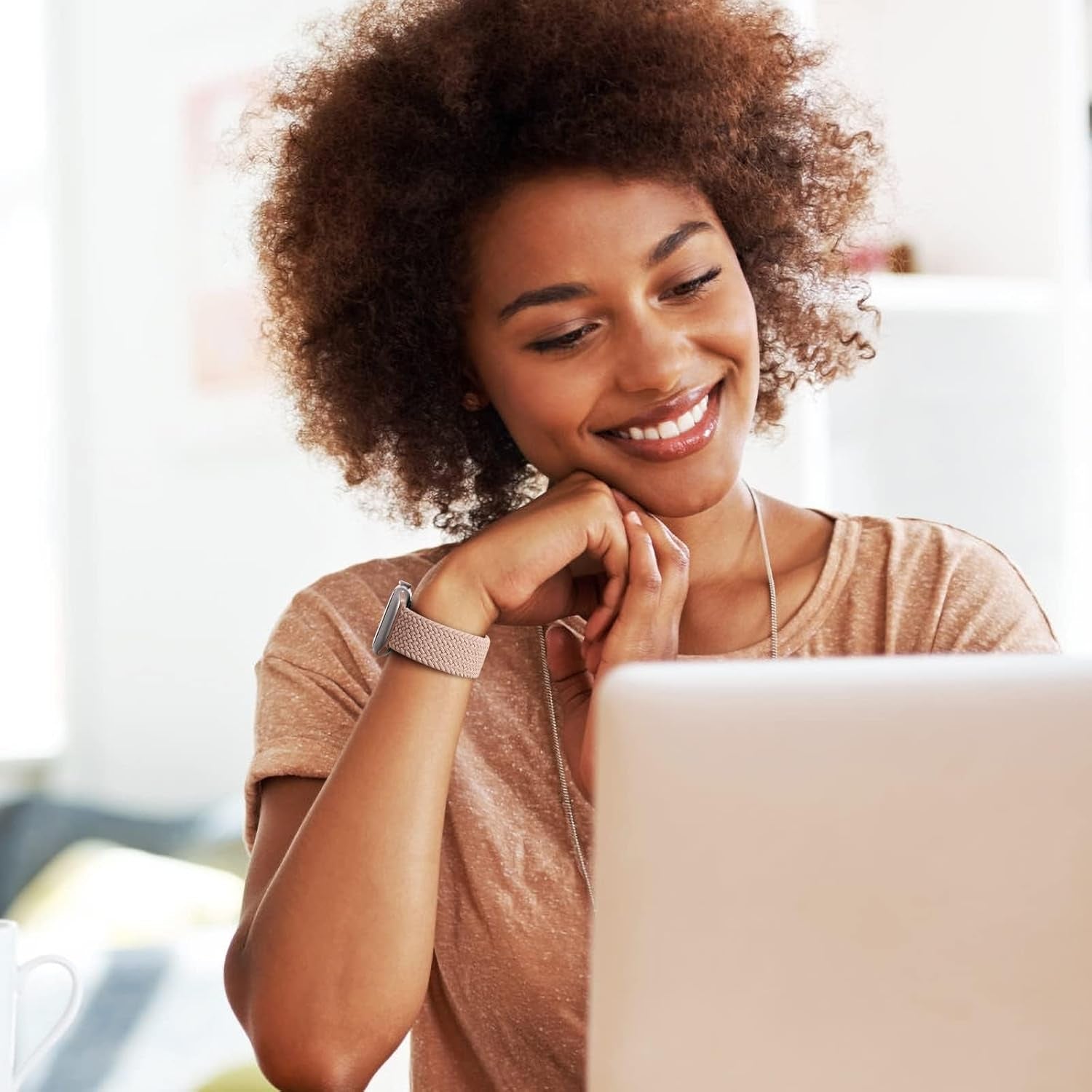 Straplab 4 Pack Braided Stretchy Solo Loop for Apple Watch