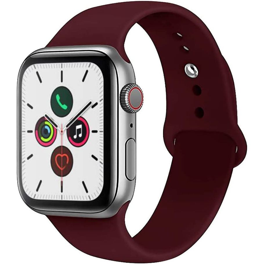For Apple Watch Band 38Mm 40Mm 41Mm 42Mm 44Mm 45Mm 46Mm 49Mm Soft Silicone Sport Strap Compatible for Apple Iwatch Ultra 2 Ultra Series 10/9/8/7/6/5/4/3/2/SE 2/Se(White,38/40/41/42Mm(Series 10)-S/M)