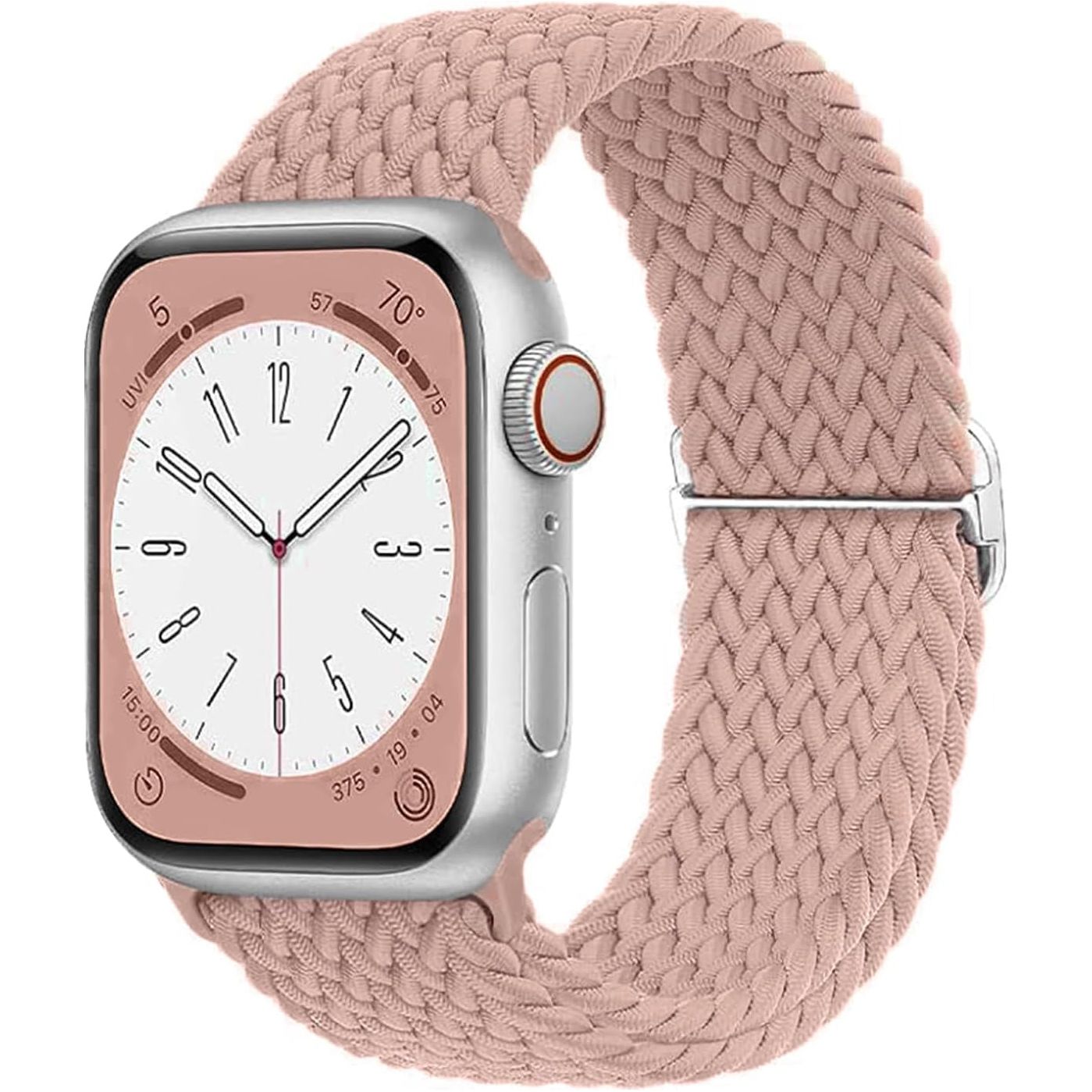 Compatible with Apple Watch Strap Band 49Mm 46Mm 45Mm 44Mm 42Mm Braided Band Replacement Bands Adjustable Stretchable Elastics Sport Wristband for Iwatch Ultra2 Ultra Series10/9/8/7/6/Se/5/4/3/2/1