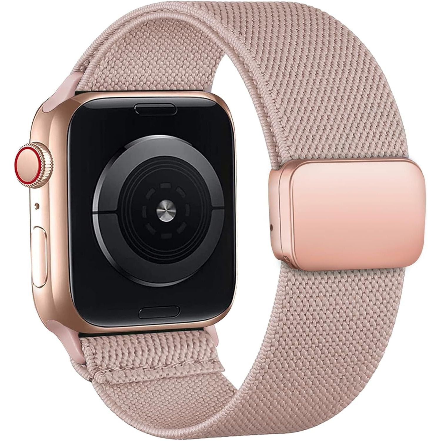 Magnetic Stretchy for Apple Watch Band 46Mm 42Mm 45Mm 44Mm 40Mm 49Mm 41Mm 38Mm Women Men,Nylon Sport Loop Elastic Adjustable Strap for Apple Watch Se/2Nd/Iwatch Ultra/Ultra 2 Series 10/9/8/7/6/5/4/3/2/1