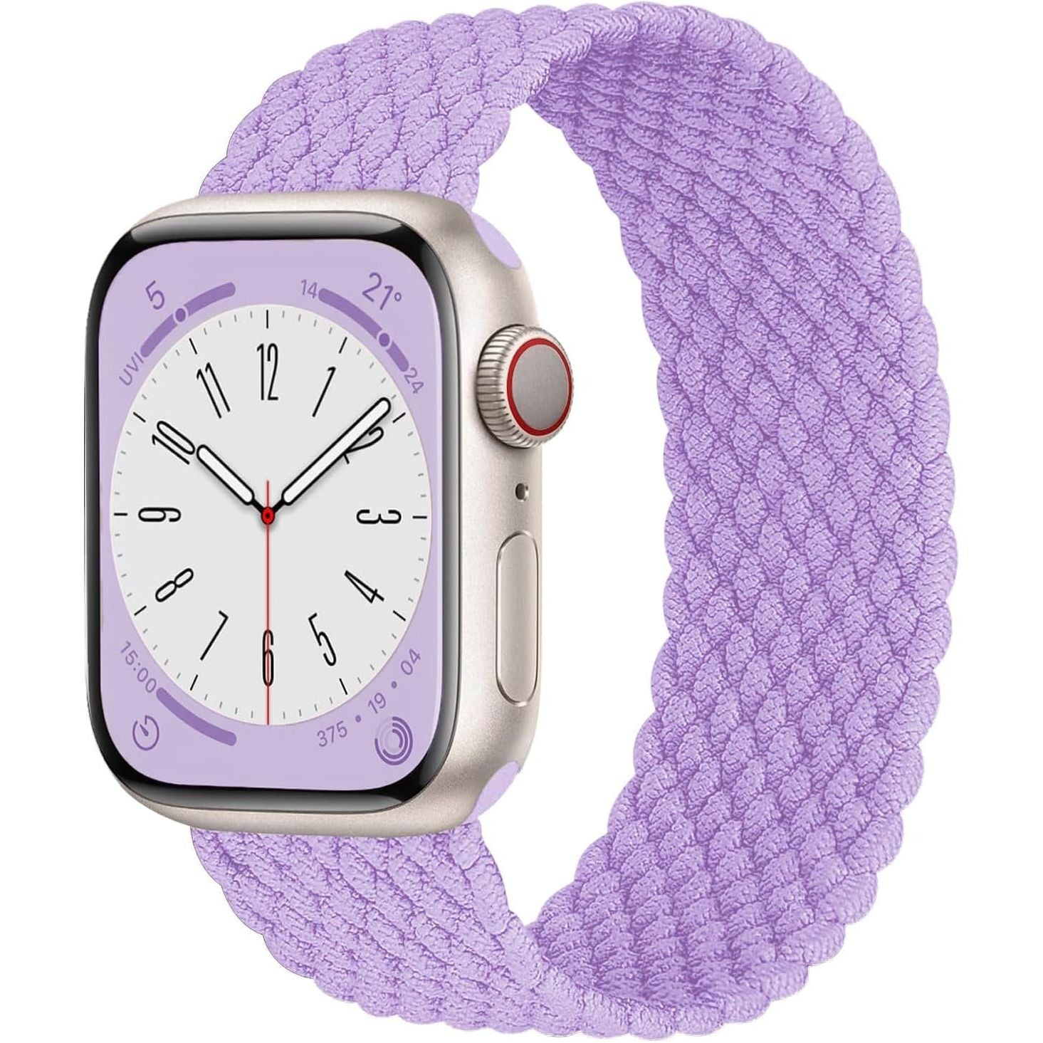 Lace Braided Solo Loop Compatible with Apple Watch Band 38 40 41 42Mm 44 45 46 49Mm for Men Women, Stretchy Nylon Elastic Sport Wristband for Iwatch Series Ultra1/2 SE 1/2 10 9 8 7 6 5 4 3 2 1