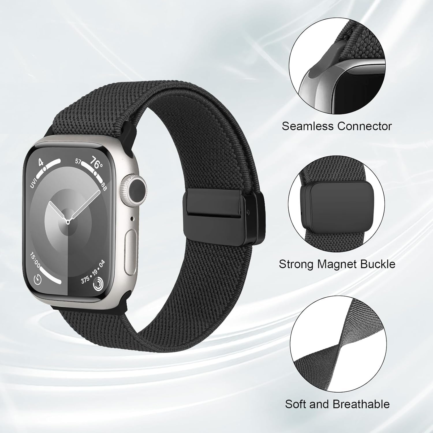 Straplab Magnetic Stretchy Nylon Band