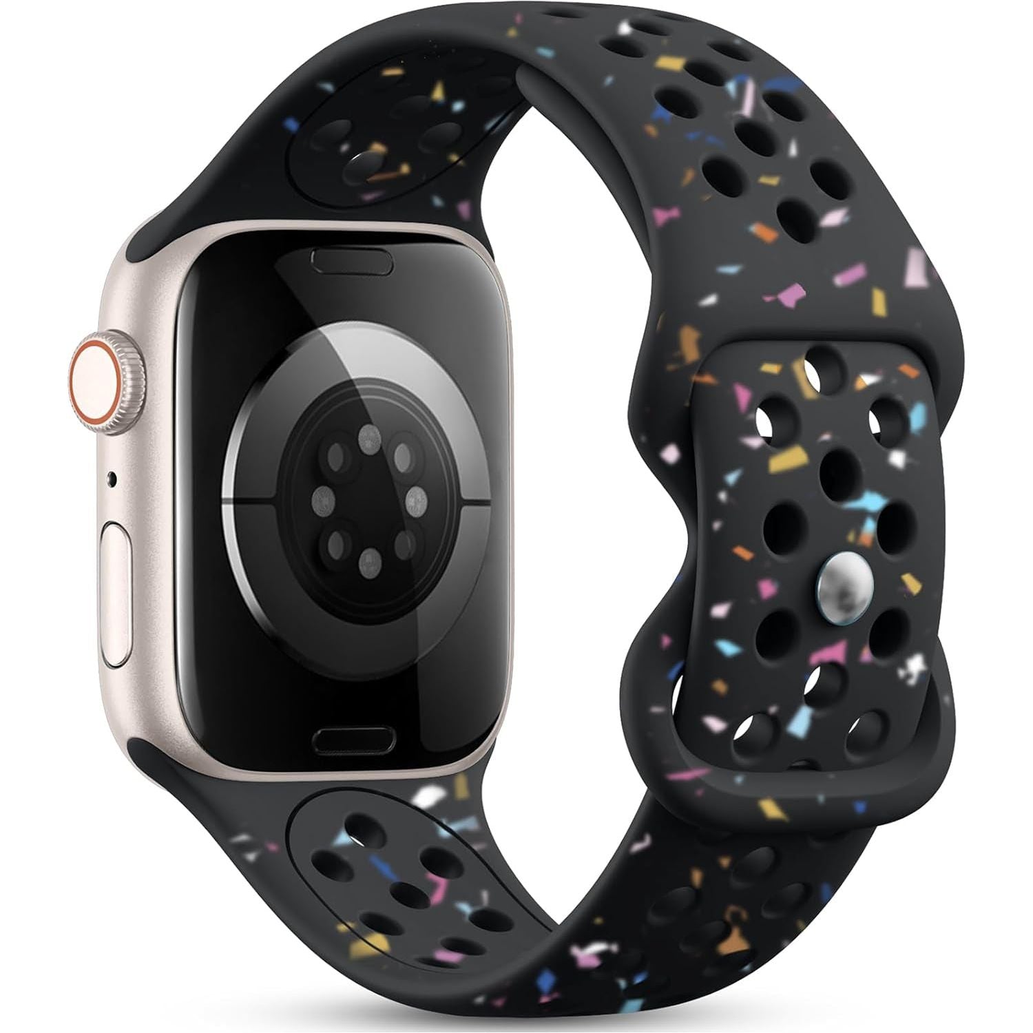 Compatible with Apple Watch Band 38Mm 40Mm 41Mm 42Mm 44Mm 45Mm 46Mm 49Mm Women Men, Recycled Plastic Breathable Sport Strap for Iwatch Series 10 9 8 7 6 5 4 3 2 1 SE Ultra/Ultra 2, Multi Colors